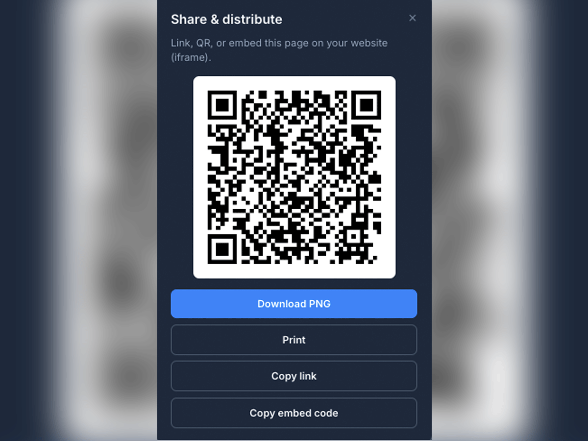 QR that stays valid